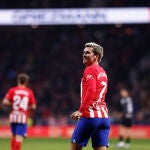 Griezmann, después de celebrar su gol ante el Mallorca