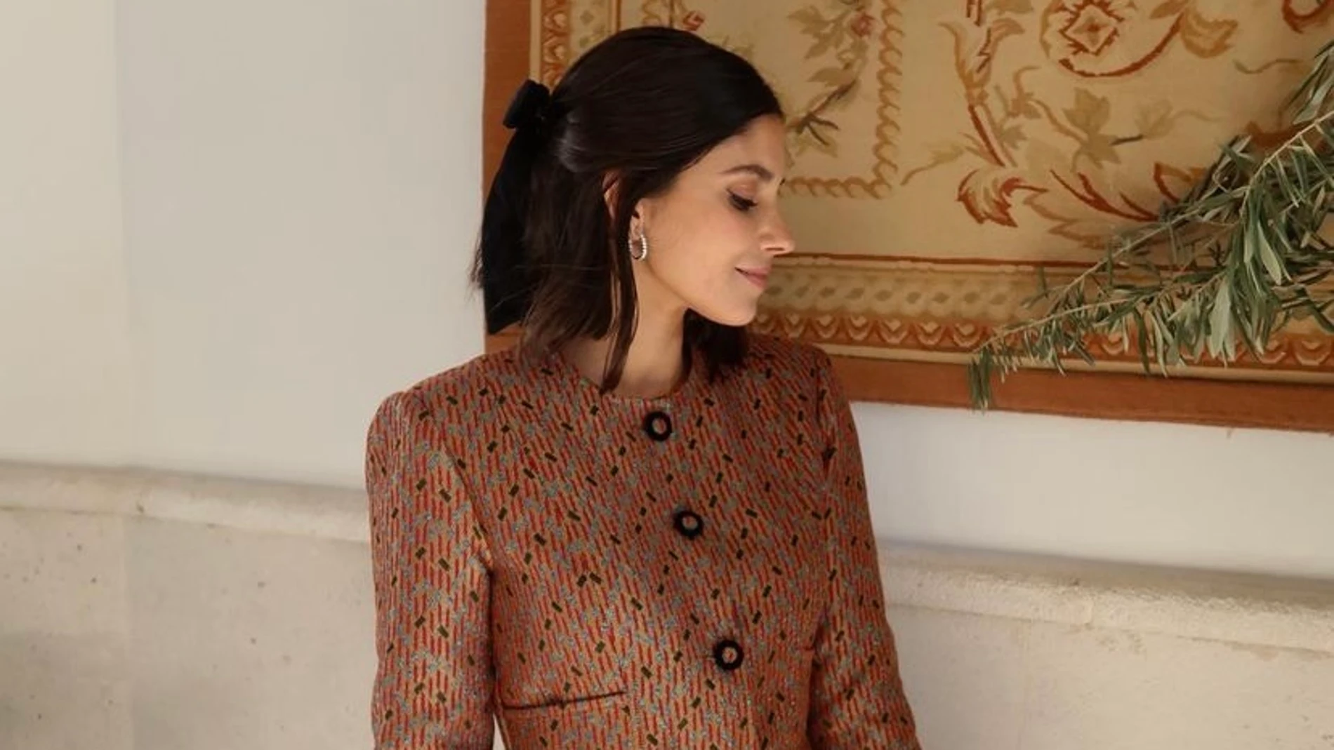 María García de Jaime con el look de tu próxima boda de invierno.