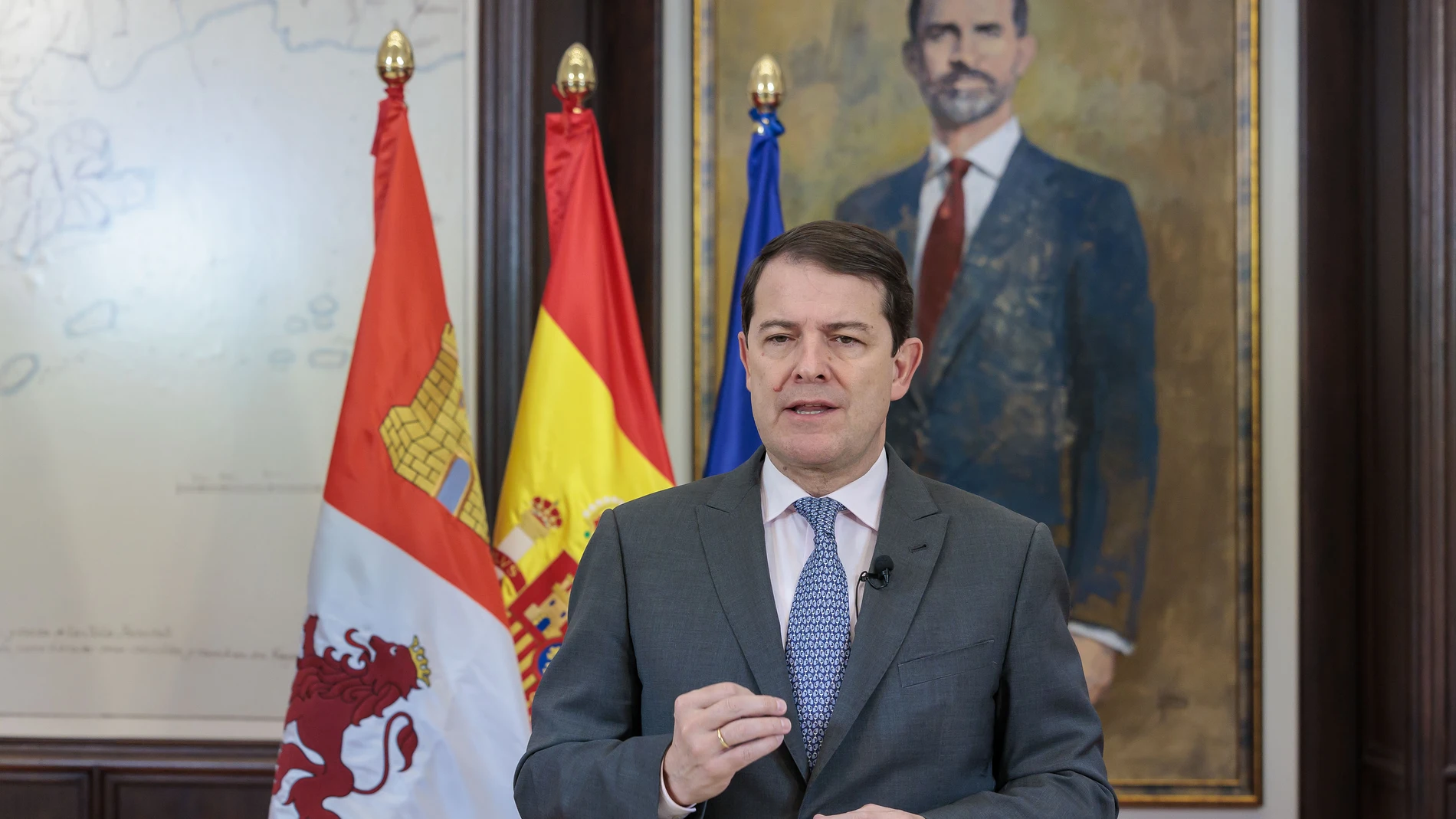 El presidente de la Junta de Castilla y León, Alfonso Fernández Mañueco