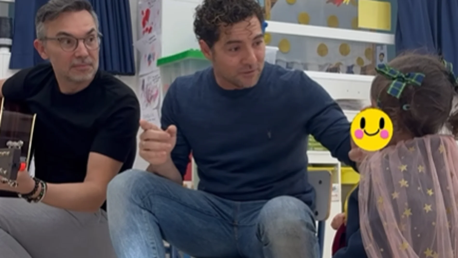 David Bisbal se presenta por sorpresa en el colegio de su hija Bianca para cantarle su canción favorita