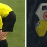 Momento en el Felix Brych cae lesionado