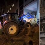 Agricultores expresan su descontento con la política agrícola del gobierno mediante protestas con estiércol
