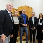 El presidente de la Federación Empresarial Segoviana, Andrés Ortega, y la presidenta de FESTUR, Rocío Ruíz, presentan el II Congreso de Hostelería y Turismo junto al alcalde de Segovia, José Mazarías, entre otros