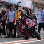 Máxima expectación en la primera salida de Márquez con Ducati en el test de Valencia