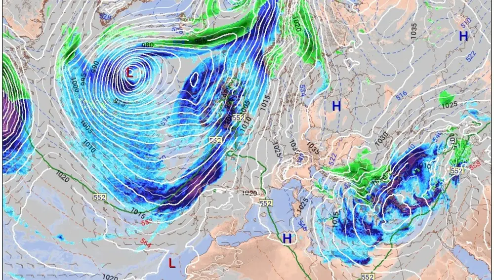 Un puente de diciembre de 2023 con frío y lluvia en España, según Meteored