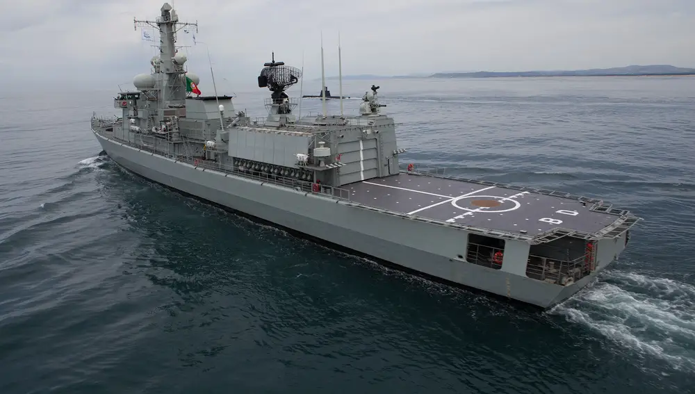 Una de las fragatas de la marina de guerra portuguesa