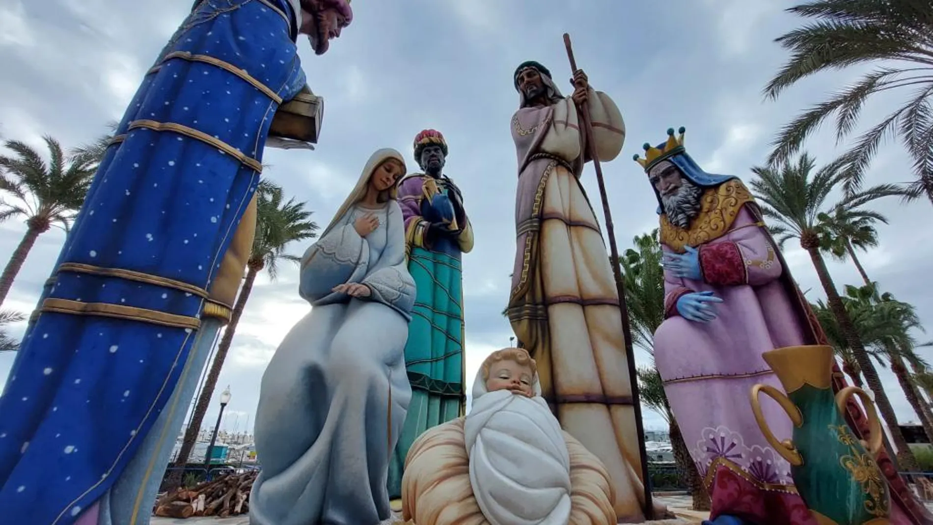 Imagen del Belén Gigante de Alicante que este año, en vez de en la Explanada, se instalará en la plaza del Ayuntamiento.