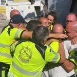 Encuentro entre Alejandra y parte del equipo del SAMUR que le salvó la vida