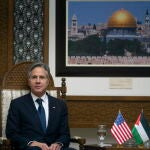 Palestinian President Abbas meets US State Secretary Blinken in Ramallah