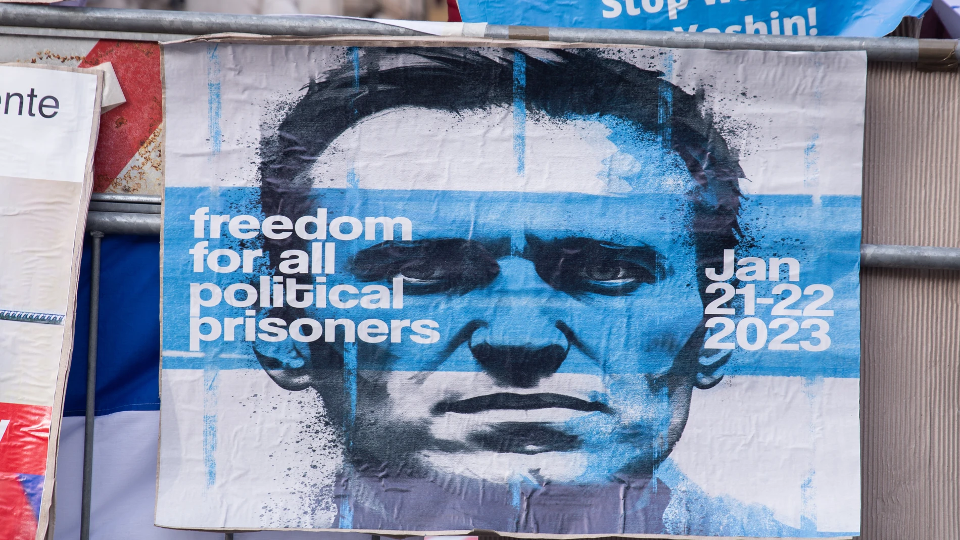 January 21, 2023, Rome, Italy: Sit-in in Rome organized by a group of citizens of the Russian Federation in support of Alexei Navalny. (Foto de ARCHIVO) 21/01/2023
