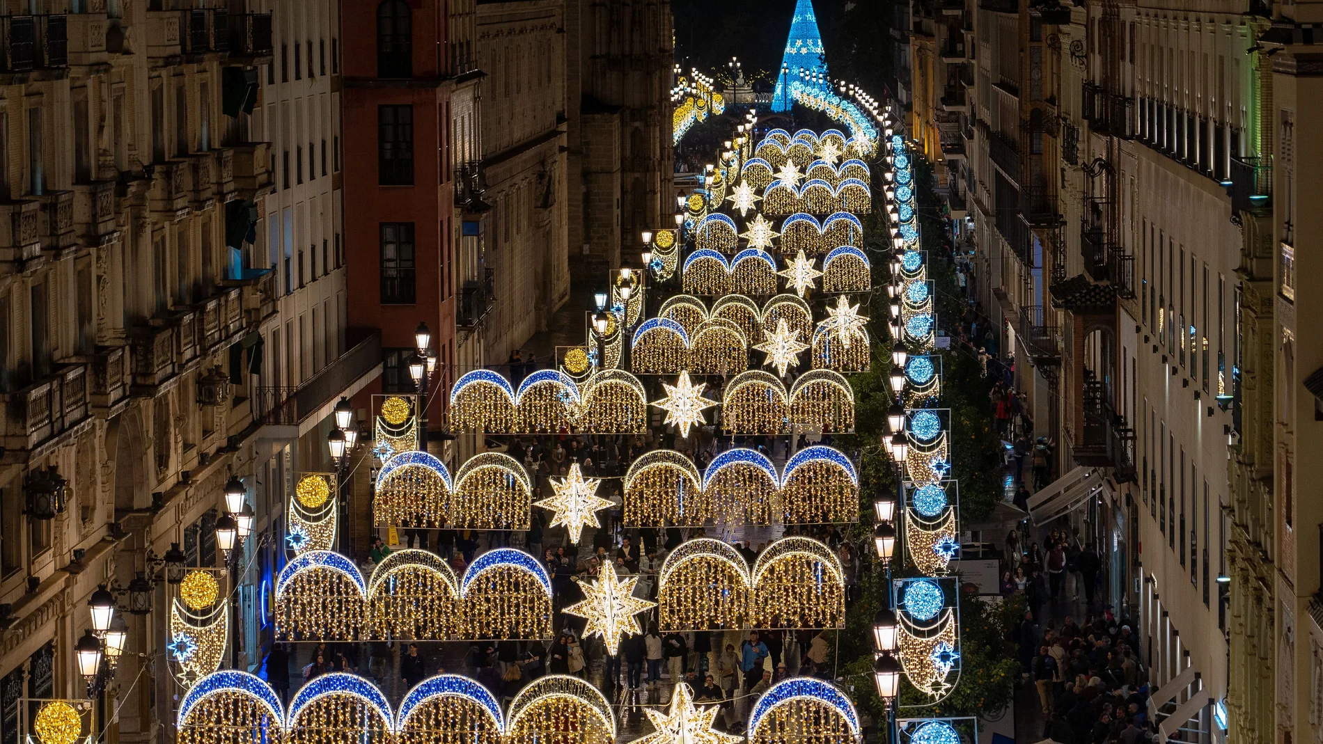 Luces navideñas en Sevilla