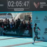 Tariku Novales un segundo antes de batir el récord de España