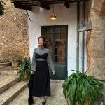 Marta Pombo con look de invitada