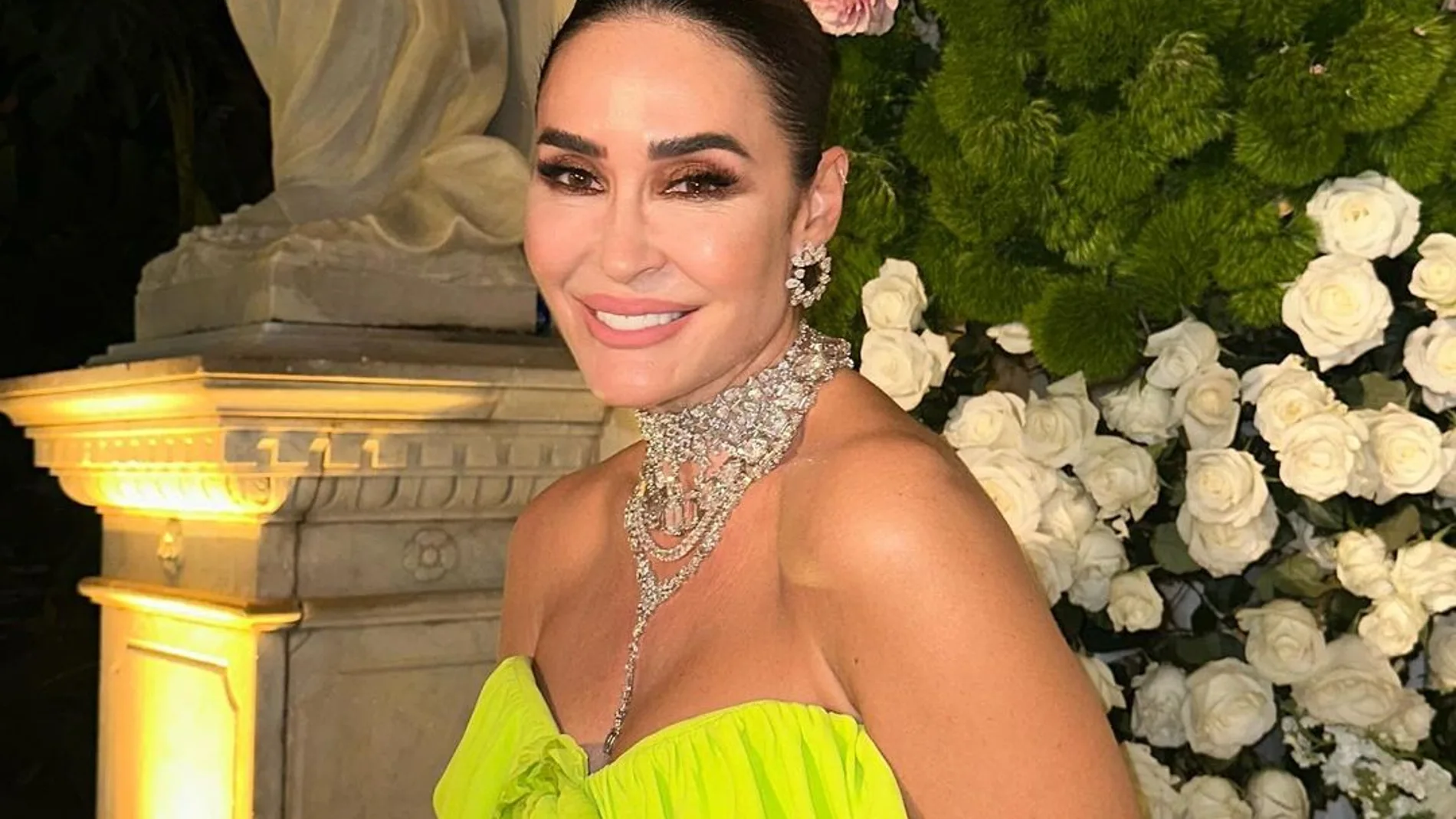 Vicky Martín Berrocal de boda en Colombia.