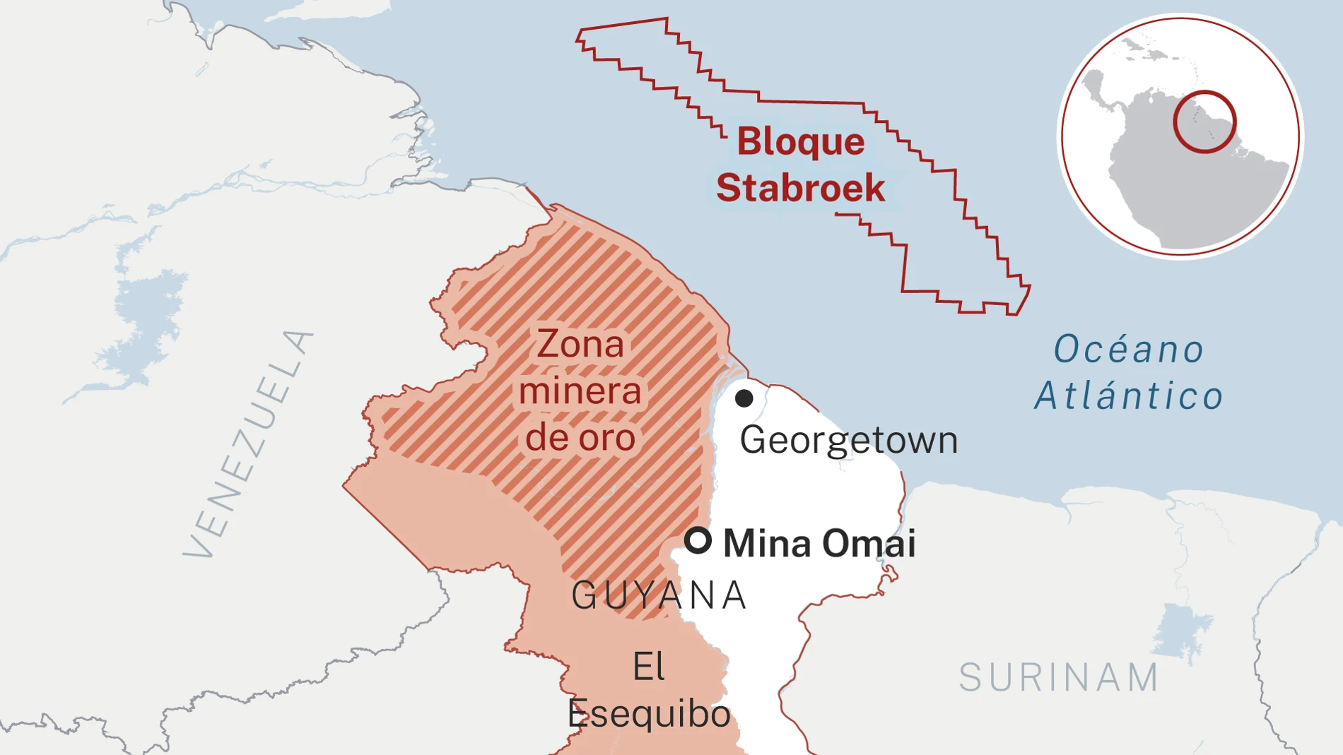 Zona minera de El Esequibo