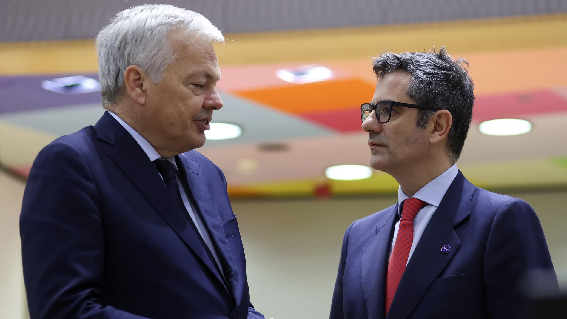 Didier Reynders y Félix Bolaños