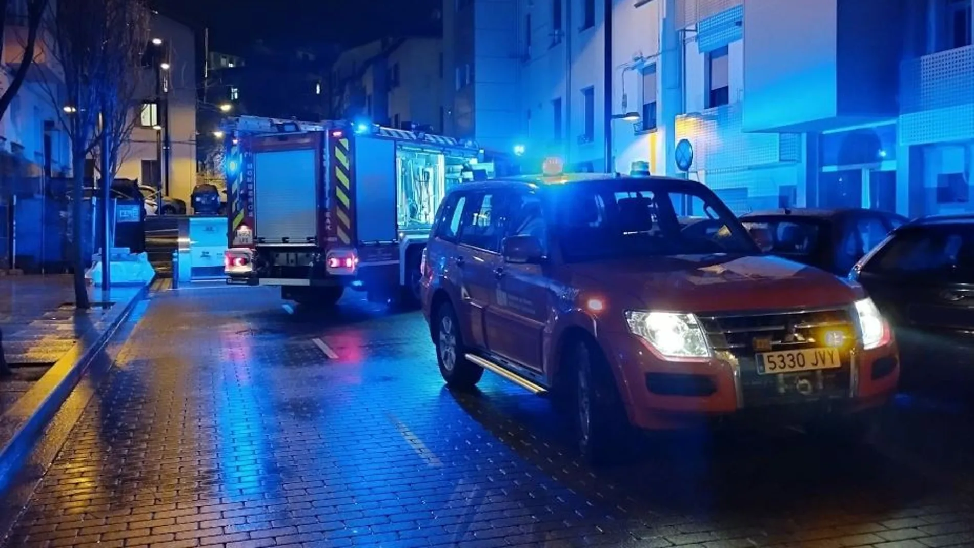 Imagen de una intervención de los Bomberos de Navarra