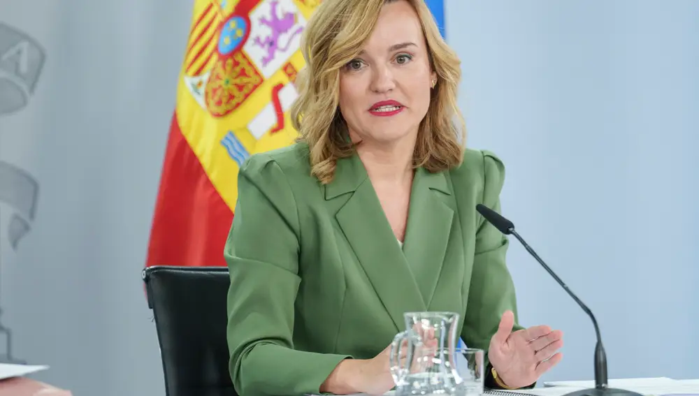 Rueda de prensa tras el Consejo de Ministros de Ana Redondo y Pilar Alegria David Jar