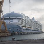 El crucero "Icon of the seas" en el astillero gaditano