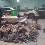 La Guardia Civil de Ourense desmantela un grupo criminal que robó 19.000 metros de cobre
