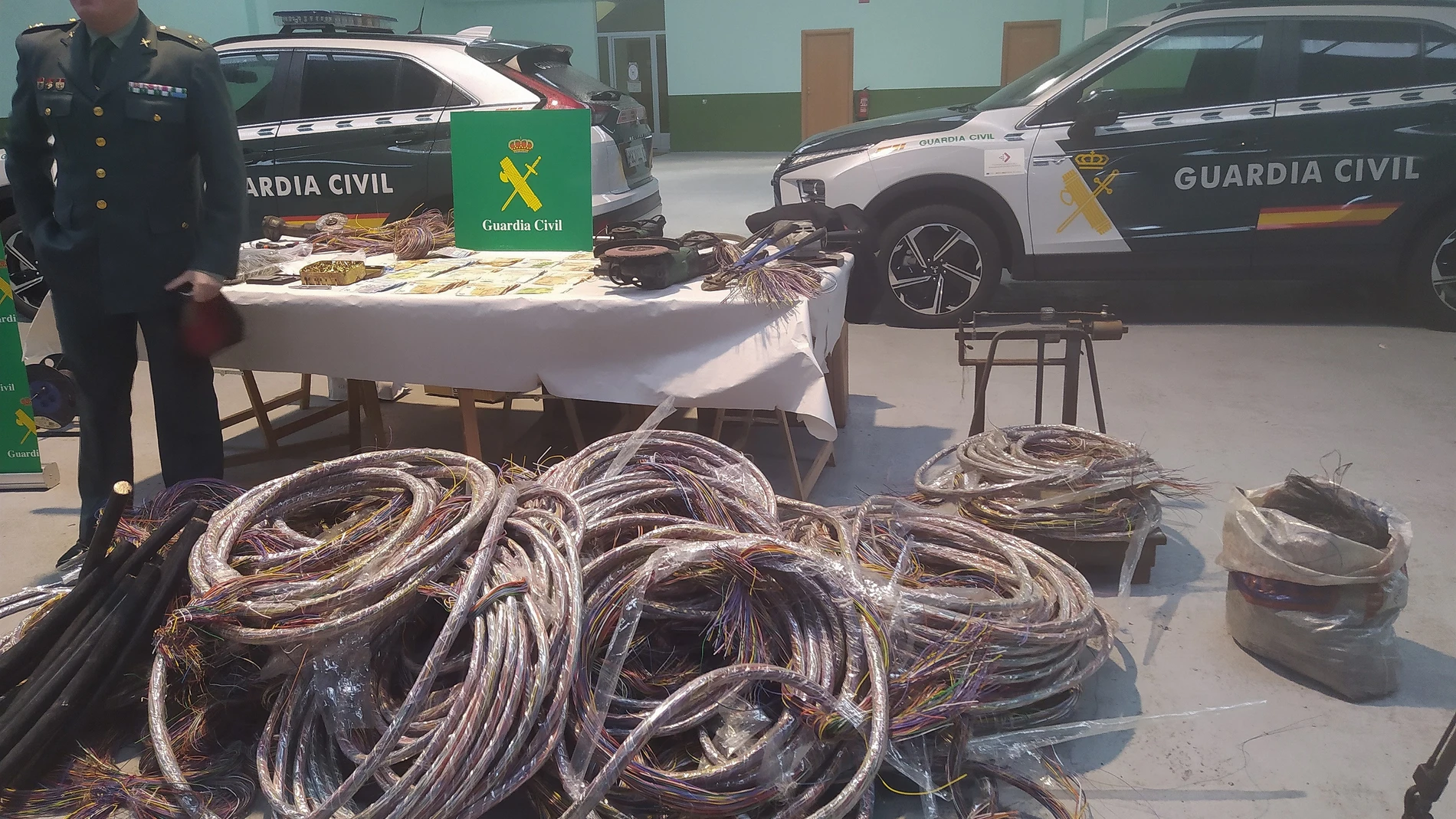La Guardia Civil de Ourense desmantela un grupo criminal que robó 19.000 metros de cobre EUROPA PRESS 05/12/2023