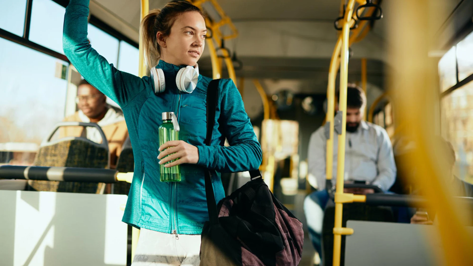 autobus ejercicio fisico deportista corredora
