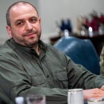 US Secretary of Defense Lloyd Austin meets with Ukrainian Defense Minister Rustem Umerov at the Pentagon
