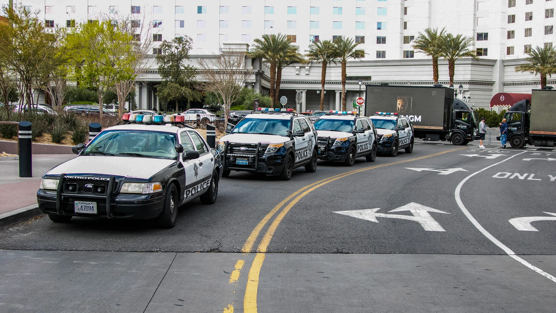 March 23, 2023, Las Vegas, Nevada, United States: Las Vegas Police prep as NCAA Madness hits Las Vegas as the Western Regionals play out. (Foto de ARCHIVO)23/03/2023