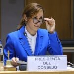 BRUSELAS (BÉLGICA), 30/11/2023.- La ministra española de Sanidad, Mónica García, en su estreno en Bruselas este jueves en representación de la presidencia española de turno del Consejo de la UE, en el Consejo de los ministros de Sanidad de los Veintisiete. EFE/ Unión Europea / ***SOLO USO EDITORIAL/SOLO DISPONIBLE PARA ILUSTRAR LA NOTICIA QUE ACOMPAÑA (CRÉDITO OBLIGATORIO)***