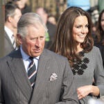 Kate Middleton y el rey Carlos III de Inglaterra