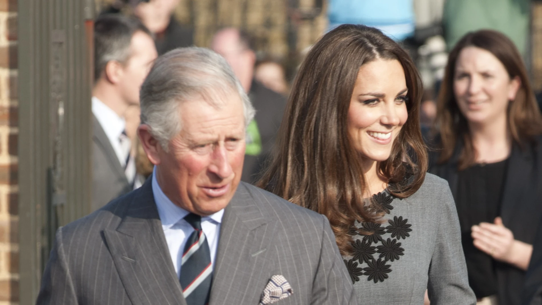 Kate Middleton y el rey Carlos III de Inglaterra