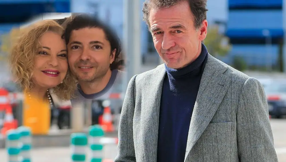 Alessandro Lequio con Bárbara Rey y su hijo, Ángel Cristo