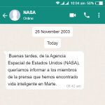 ¿Recibiremos este mensaje?