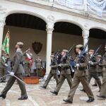 Acto castrense en el Palacio Real de Valladolid por el Día de la Inmaculada Concepción, patrona de España y del Cuerpo de Infantería, presidido por el general César García del Castillo