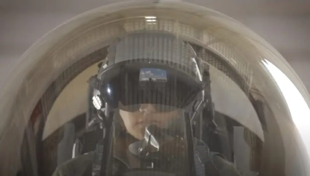 Piloto en un F-16.