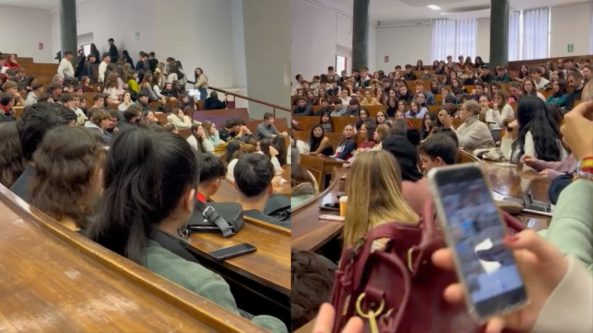 Alumnos de segundo de Bachillerato abandonan una clase después de que se dirijan a ellos utilizando el lenguaje inclusivo