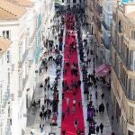 Calle Larios durante el Festival de Málaga