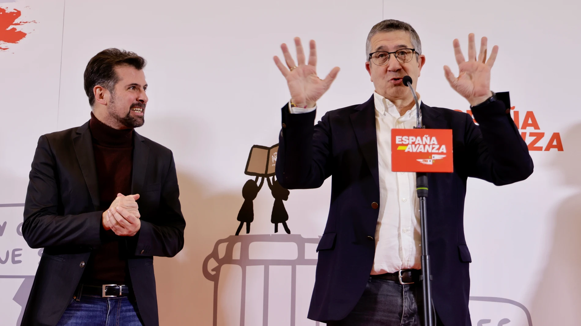 Patxi López junto a Luis Tudanca en el acto celebrado en Salamanca