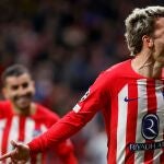 Griezmann celebra un gol contra la Lazio en fase de grupos de Champions