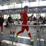 El marchador Diego García prueba los IMU del nuevo proyecto de la RFEA y Telefónica Tech 