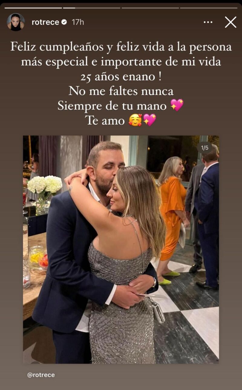 Rocío Flores felicita a su hermano David por su 25 cumpleaños