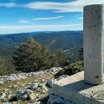 Cima del cerro de la Mogorrita (1.865 m), la cumbre más alta de la provincia de Cuenca.