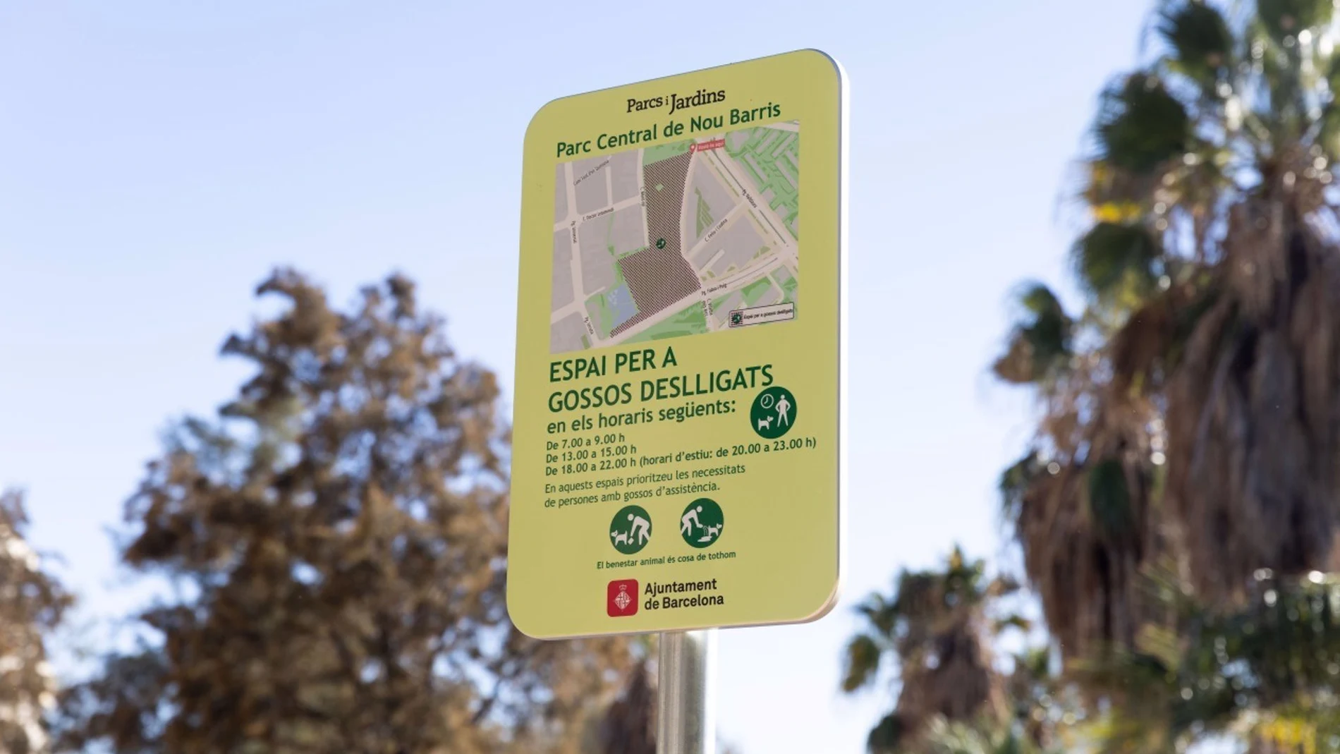 Cartel de señalización de las Zonas de Uso Compartido