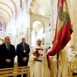 El presidente de las Cortes, Carlos Pollán y el alcalde, José Antonio Diez, asisten a la celebración de la Traslación de las Reliquias de San Isidoro en el 960 aniversario de su llegada de Sevilla a León