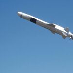 Imagen de un misil NSM de la empresa noruega Kongsberg 