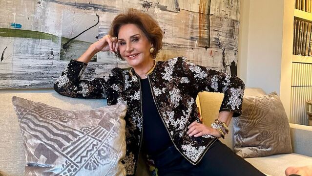Naty Abascal con chaqueta de Zara.
