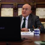 El alcalde de Valladolid, Jesús Julio Carnero, se reúne, por videoconferencia con la Junta General de Accionistas de la Sociedad Valladolid Alta Velocidad