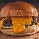 Hamburguesa con salsa de queso