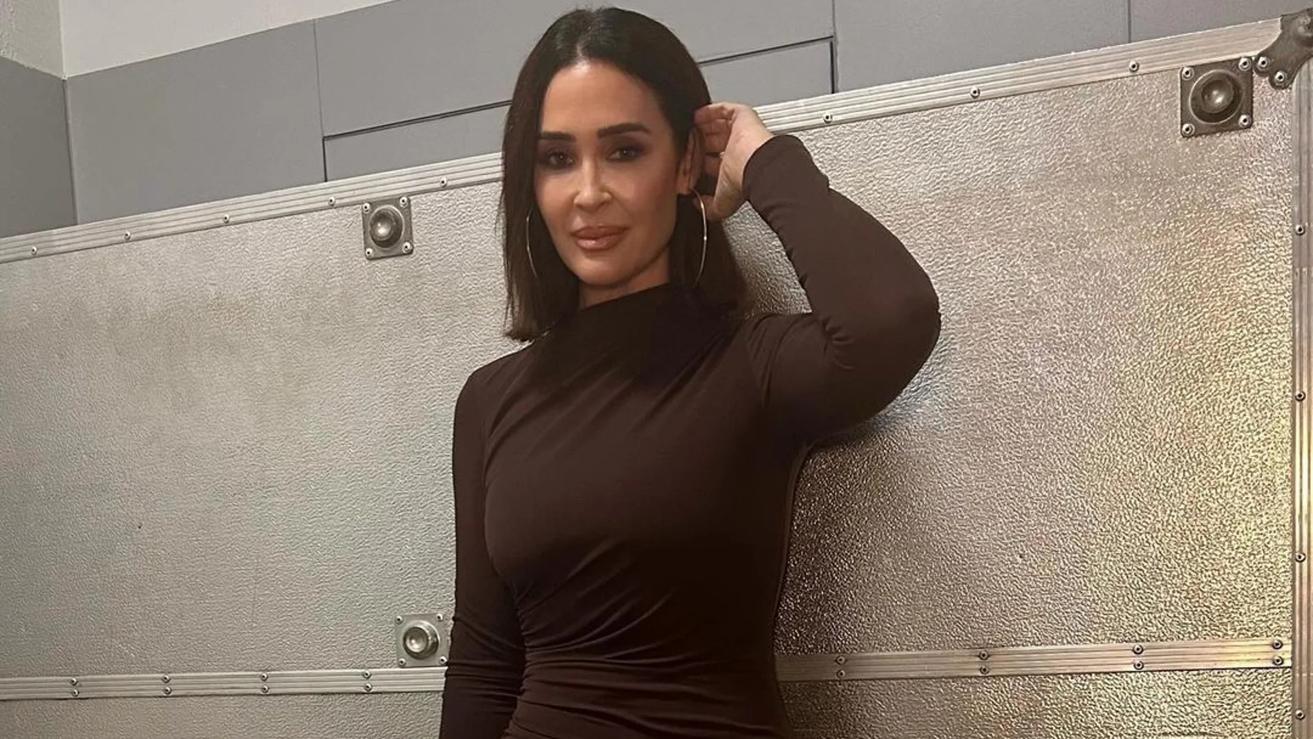Vicky Martín Berrocal con vestido de Zara.