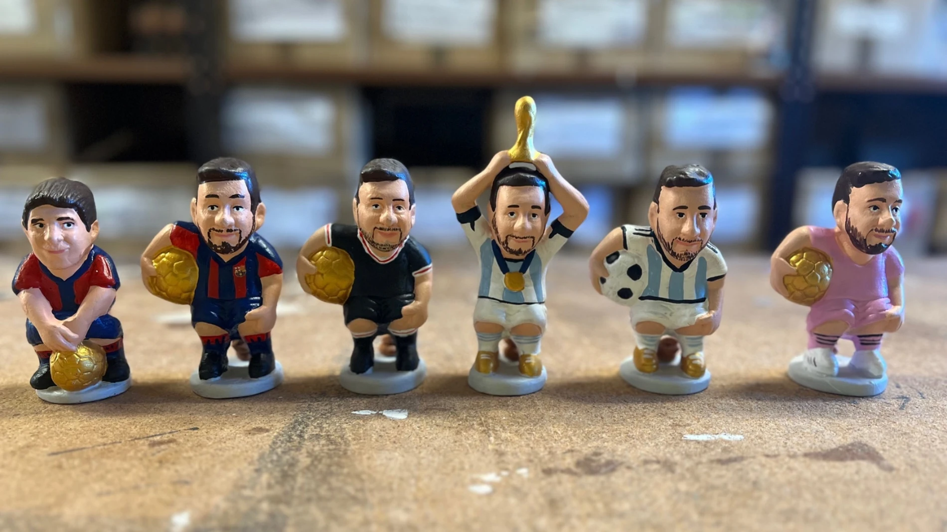 Las diferentes versiones de caganer de Leo Messi
